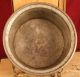 Large Antique Copper Planter With Brass Chain And Handles Metalware photo 4
