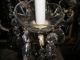 Antique Rare Gourgeous Bronze Crystals Candelabra/banquete Lamp/chandelier Metalware photo 11
