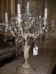 Antique Rare Gourgeous Bronze Crystals Candelabra/banquete Lamp/chandelier Metalware photo 2