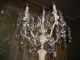 Antique Rare Gourgeous Bronze Crystals Candelabra/banquete Lamp/chandelier Metalware photo 3