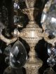 Antique Rare Gourgeous Bronze Crystals Candelabra/banquete Lamp/chandelier Metalware photo 5