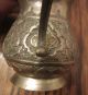 Antique Handmade Thick Copper Primitive Dovetailed Etched Pot Pitcher Kettle Cup Metalware photo 3