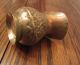 Antique Handmade Thick Copper Primitive Dovetailed Etched Pot Pitcher Kettle Cup Metalware photo 4