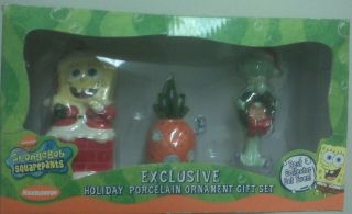Spongebob Squarepants Christmas Porcelain Ornaments - First Set photo