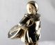 Art Deco Austrian Silvered Bronze Boy Sgnd Tereszczuk Metalware photo 1