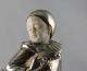 Art Deco Austrian Silvered Bronze Boy Sgnd Tereszczuk Metalware photo 2