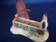 Lowell Davis Schmid / Border Fine Arts,  Rare Slim Pickins Figurine Pig & Rooster Figurines photo 1