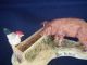 Lowell Davis Schmid / Border Fine Arts,  Rare Slim Pickins Figurine Pig & Rooster Figurines photo 4
