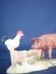 Lowell Davis Schmid / Border Fine Arts,  Rare Slim Pickins Figurine Pig & Rooster Figurines photo 8
