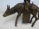 Bronze Oriental Figure Rides A Stylized Horse Incense Burner Metalware photo 2