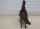 Bronze Oriental Figure Rides A Stylized Horse Incense Burner Metalware photo 7
