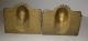 Antique Indian Head Chief Cast Iron Bookends Metalware photo 3