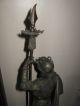 Old Antique Spanish Soldier Spelter Figurine 28  Tall. Metalware photo 10