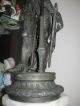 Old Antique Spanish Soldier Spelter Figurine 28  Tall. Metalware photo 6
