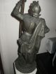 Old Antique Spanish Soldier Spelter Figurine 28  Tall. Metalware photo 8