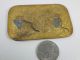 Large Antique Cloisonne Enamel Conch Applique White/rust 78mm X 49mm Metalware photo 1