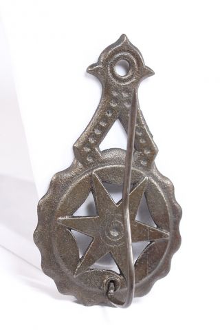 Antique Metal Store Bill Spike Oct 13,  ' 03 Patent Date Cast Metal Wall Mount photo