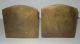Antique Hubley Indian Head Chief Cast Iron Bookends C:1925 Metalware photo 3