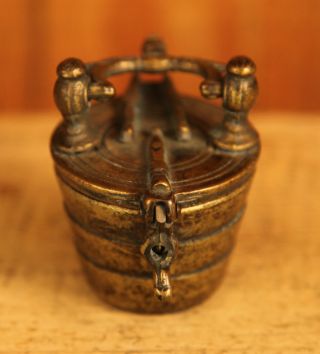 Circa 1840 ' S Complete Set Of Six Piece Cast Brass Nesting Weight Set photo