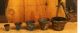Circa 1840 ' S Complete Set Of Six Piece Cast Brass Nesting Weight Set Metalware photo 4