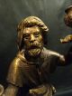 Unusual 19th C European Bronze Figural 2 - Lite Candleholder Metalware photo 10