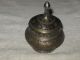 Antique/vintage Covered Brass Decorated Bowl With Lid - 2 
