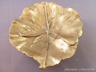 Tree Of Heaven Brass Bowl - Ginko Tree Leaf photo