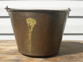 Antique H.  W.  Haydens Brass & Copper Bucket 1851 photo
