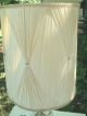 Vintage Frosted Globe Table Lamp Fancy Pleated Curtain Shade 10 Lamps photo 1
