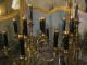Pr Xl Antique French Bronze?brass & Marble 11 Light Candelabras/girandole Metalware photo 3