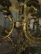 Pr Xl Antique French Bronze?brass & Marble 11 Light Candelabras/girandole Metalware photo 5