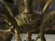 Pr Xl Antique French Bronze?brass & Marble 11 Light Candelabras/girandole Metalware photo 8