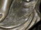 Art Nouveau French Patinated Bronze Light Statue Ca.  1900s Metalware photo 6