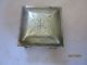 Antique Silver Plated Trinket Box Four Feet Engraved Star Flowered Top Vanity Metalware photo 1