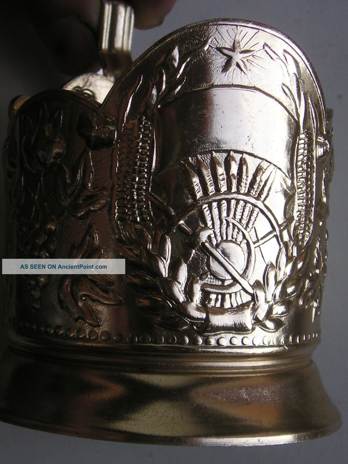 Old Russian Alu Tea Glass Holder 