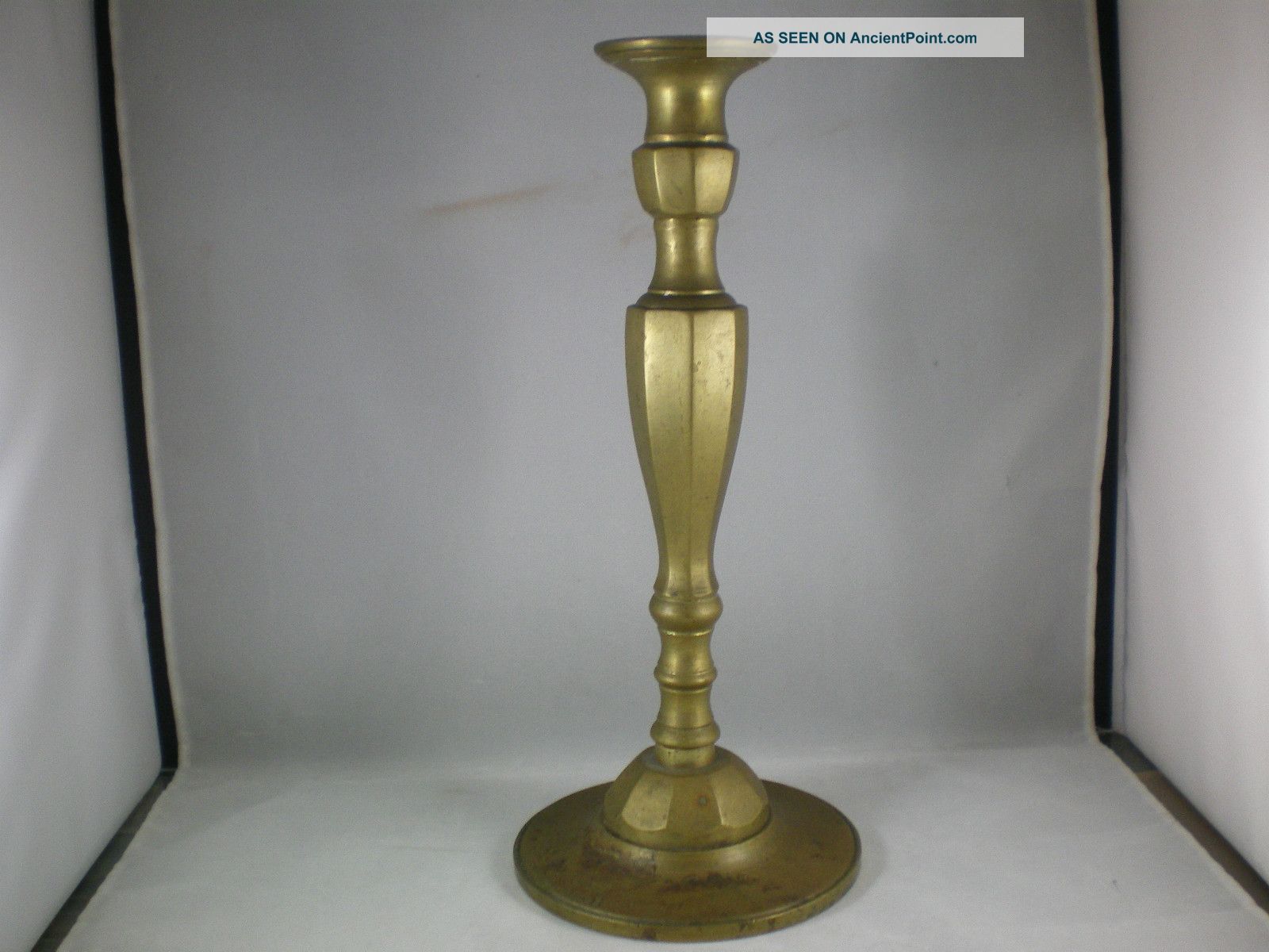 Antique Heavy Brass Classic Candlestick 11 - 1/4 