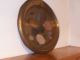 Antique - Brass Wall Plate - Plaque - Rolled Edge - Hand Paint. Metalware photo 1