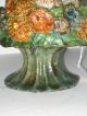 Antique Urn Of Flowers Cast Iron Doorstop National Foundry C: 1920 Metalware photo 2