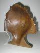 Antique Urn Of Flowers Cast Iron Doorstop National Foundry C: 1920 Metalware photo 4