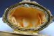 Antique Art Nouveau Gilt Metal Footed Jewelery Box Cask Pat.  1904 Metalware photo 2
