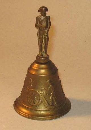 Ornate Brass Bell With Napoleon Handle photo