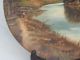 1896 Hand Painted & Signed R.  Smith Metal Tin Art Wall Plaque Metalware photo 4