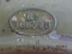 1896 Hand Painted & Signed R.  Smith Metal Tin Art Wall Plaque Metalware photo 6