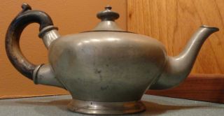 Antique Pewter Tea Pot Jeannie Style Tkin Brothers Sheffield England 1566 photo