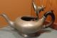 Antique Pewter Tea Pot Jeannie Style Tkin Brothers Sheffield England 1566 Metalware photo 2