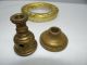 Antique Old Various Brass Pieces Lamp Hardware Inkwell? Collectibles Nr Metalware photo 8