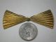 2 Decorative Light Metal Appliques Fan Bow Tie Bow Metalware photo 1
