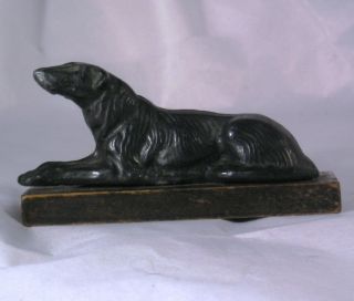 Vintage Cast Metal Dog Figurine A28 photo