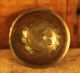 Antique Ornate Engraved Brass Cage Bell Metalware photo 2