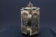 Small Antique Happy Buddah Finial Frog Butterfly Enameled Metal Teapot Metalware photo 1